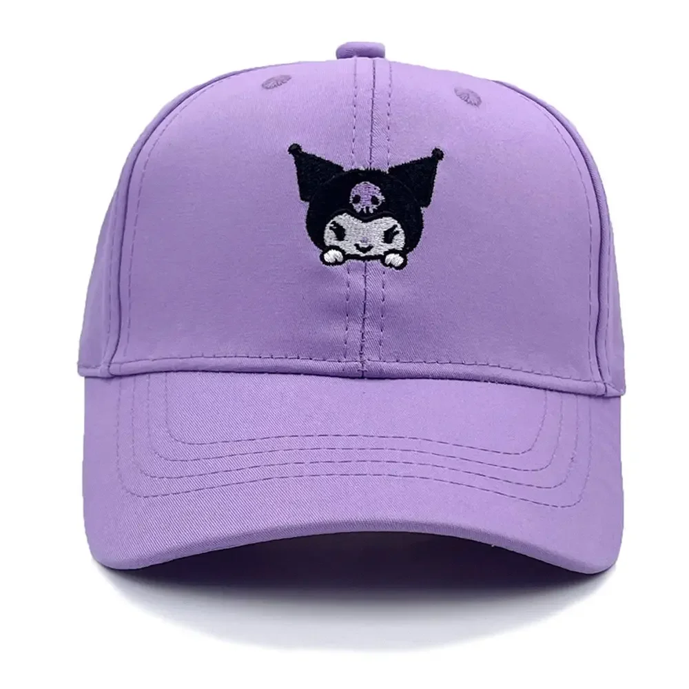 Children's Cap Hello Kitty Kuromi Sanrio Baseball Caps Summer Cartoon Cinnamoroll Visor Caps Kids Breathable Sunscreen Hat