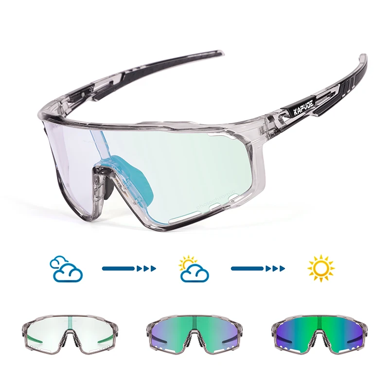 Kapvoe Photochromic MTB Cycling Glasses 8