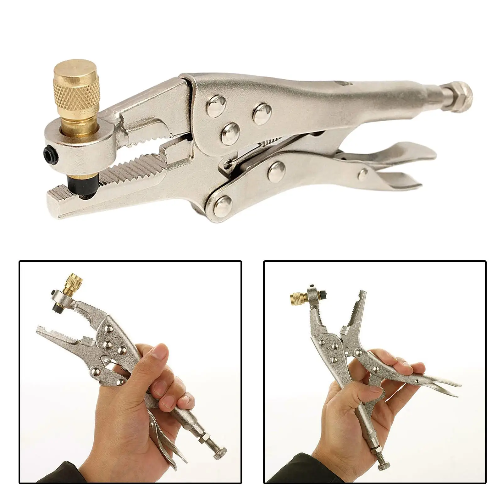 Air Conditioner Refrigeration Tube Plier Hand Tool w/1/4 inch SAE Interface, Improve work efficiency.