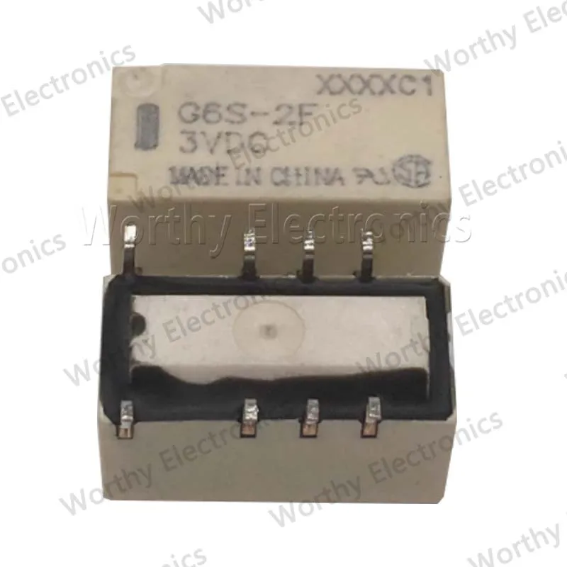

Free shipping 10pcs/lot 3V 8PIN G6S-2F 3VDC Relay