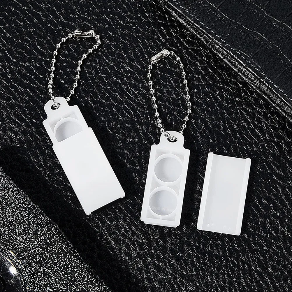 

10Pcs Box Keychain Lightweight Compact Case for 10A 312 13A 675 Batteries Clean Safe Storage Organizer