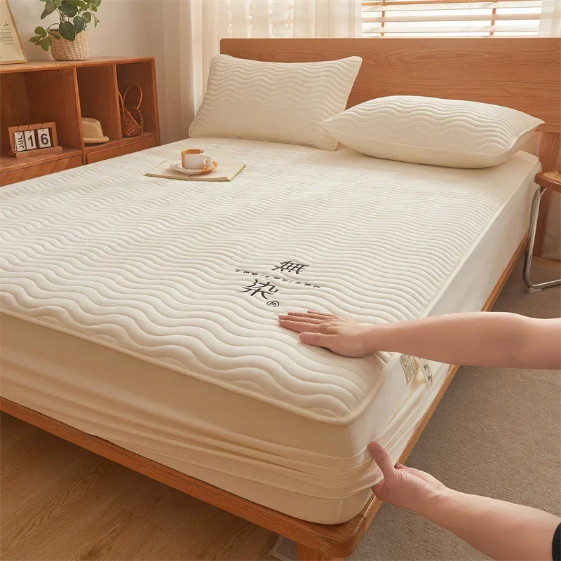 

2024 new Class A dye-free embroidered raw cotton soybean mattress thickened 360-degree three-dimensional package machine washed