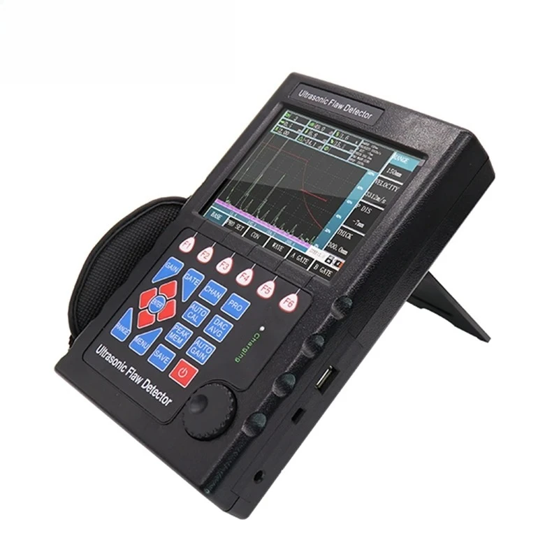Detector Gain Adjust 0~120dB NDT Flaw Meter Probe for Metal Cracks Welds Pores Sand Hole Inspection
