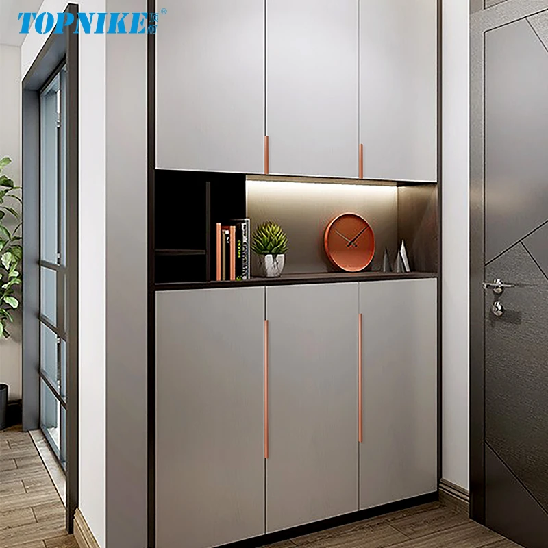 Invisible Kitchen Door Handles EdgePull Handle Closet Door Drawer Colorful Pulls For Furniture Morandi green blue orange