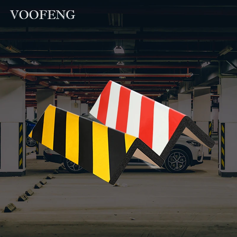 

VOOFENG High Visibility Reflective Sticker Corner Garage Wall Protector Foam Wall Corner Guard Car Door Protector Safety Parking