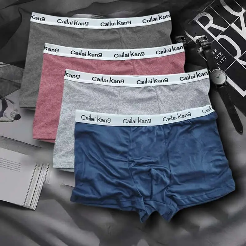 New Flat Corner Ck Men's Underwear 9A Antibacterial High School Boys Boxers Sports Teen Shorts Head Men Sexy Man Underwear