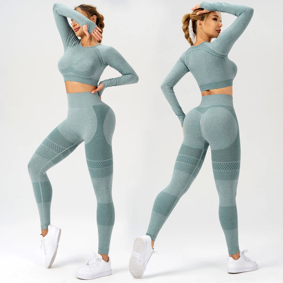 

Gym Woman Clothing Yoga Pants Sets Outdoor Women's Tracksuit Female Clothing Yoga Pilates Women Sports Leggings Fitness Overalls