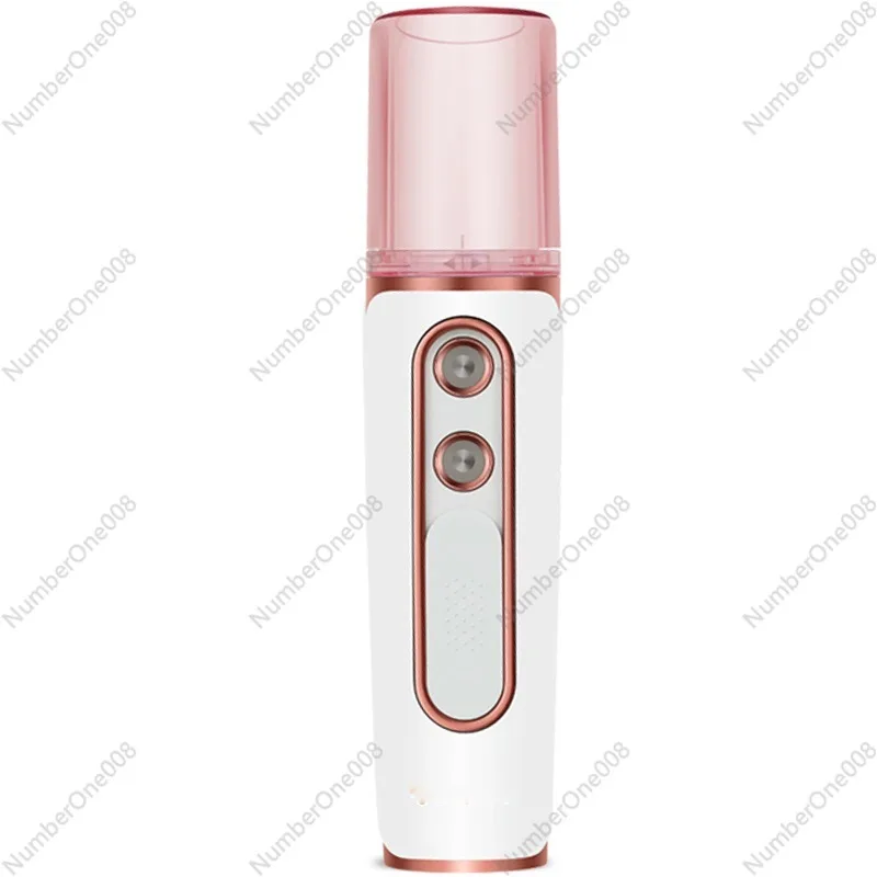 Double-hole t Portable Handheld Cold Spray Facial Moisturizing Beauty  Mini USB Chargingt