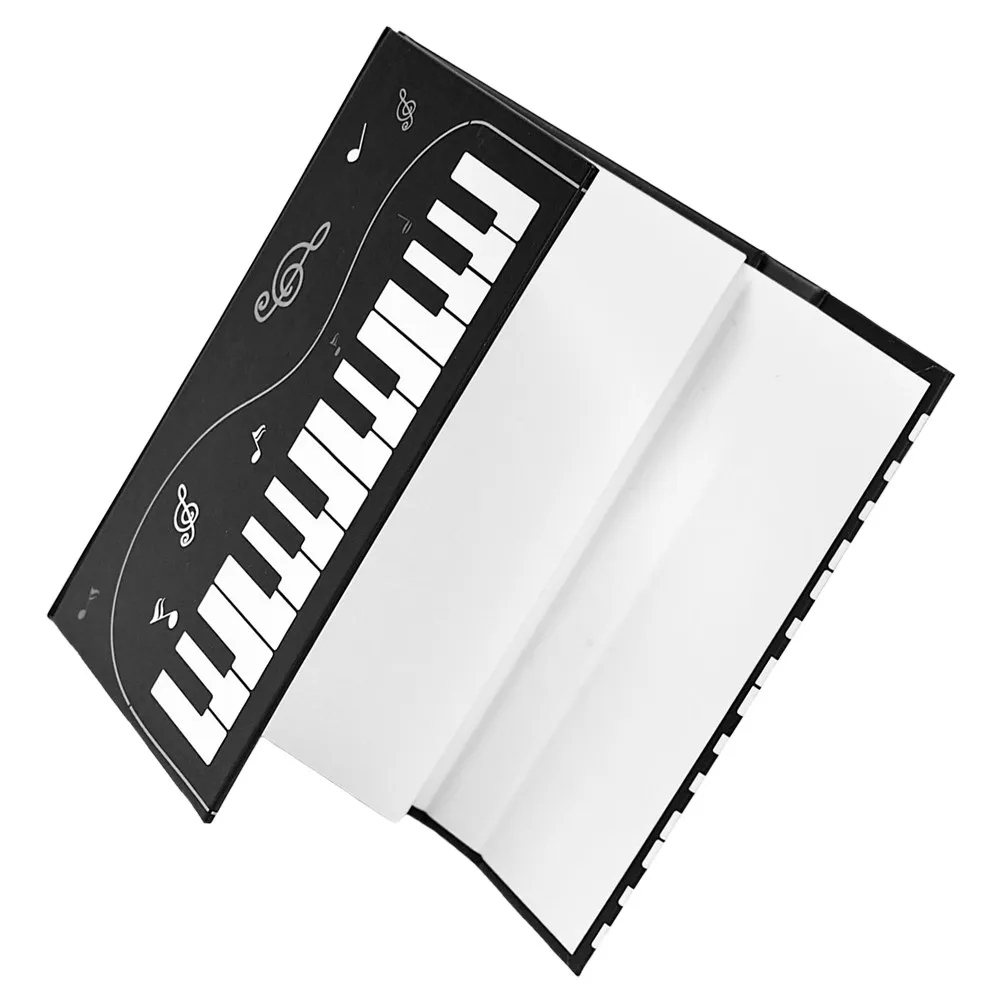 

Piano Theme Hardcover Magnetic Closure Notebook Creative Songwriting Class Notes Daily Thoughts DIY Scrapbook Planning Home