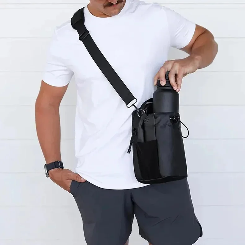 

Magnetic Bottle Sling Bag for Men and Women Magnetic Gym Bag for Travel Work Sports Keep Your Items off the Dirty Gym Floor