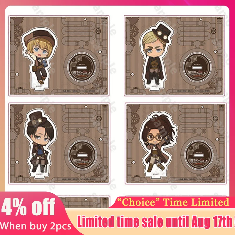 

ATTACK Giants в стиле стимпанк Levi акриловая подставка Reiner аксессуар Armin акриловые украшения Hange стоячая тарелка Коллекционные игрушки Eren