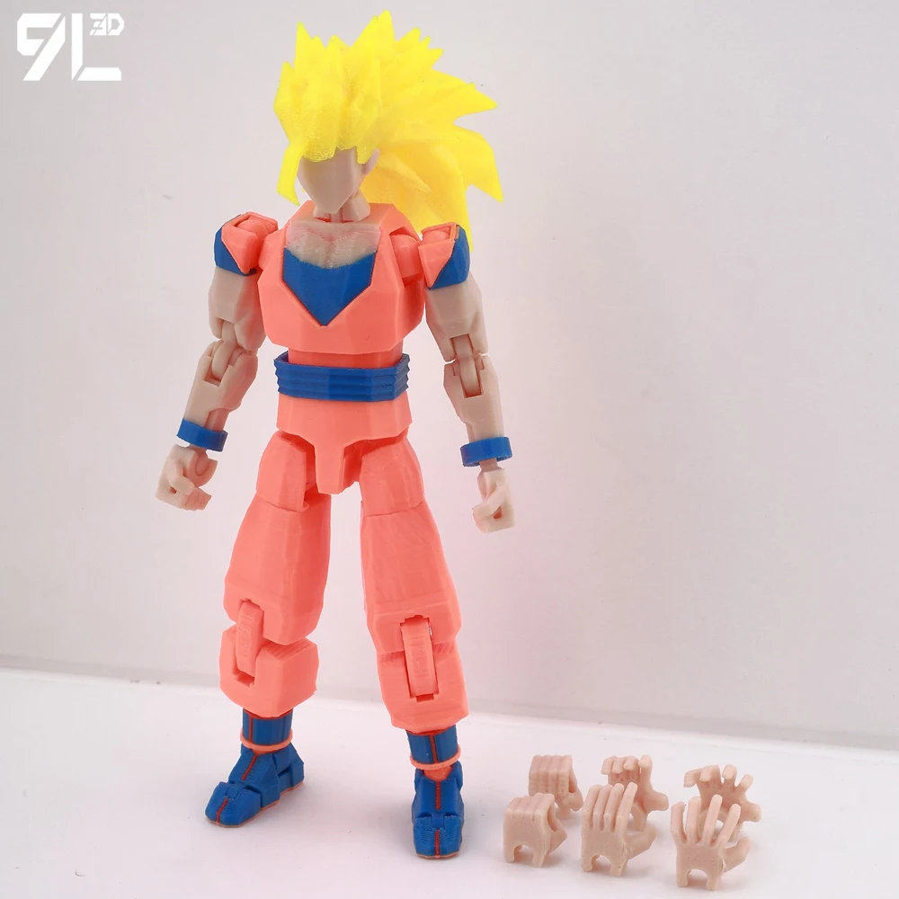 9L3D プリント T13 多関節関節ドラゴンボール悟空フィギュアダミー 13