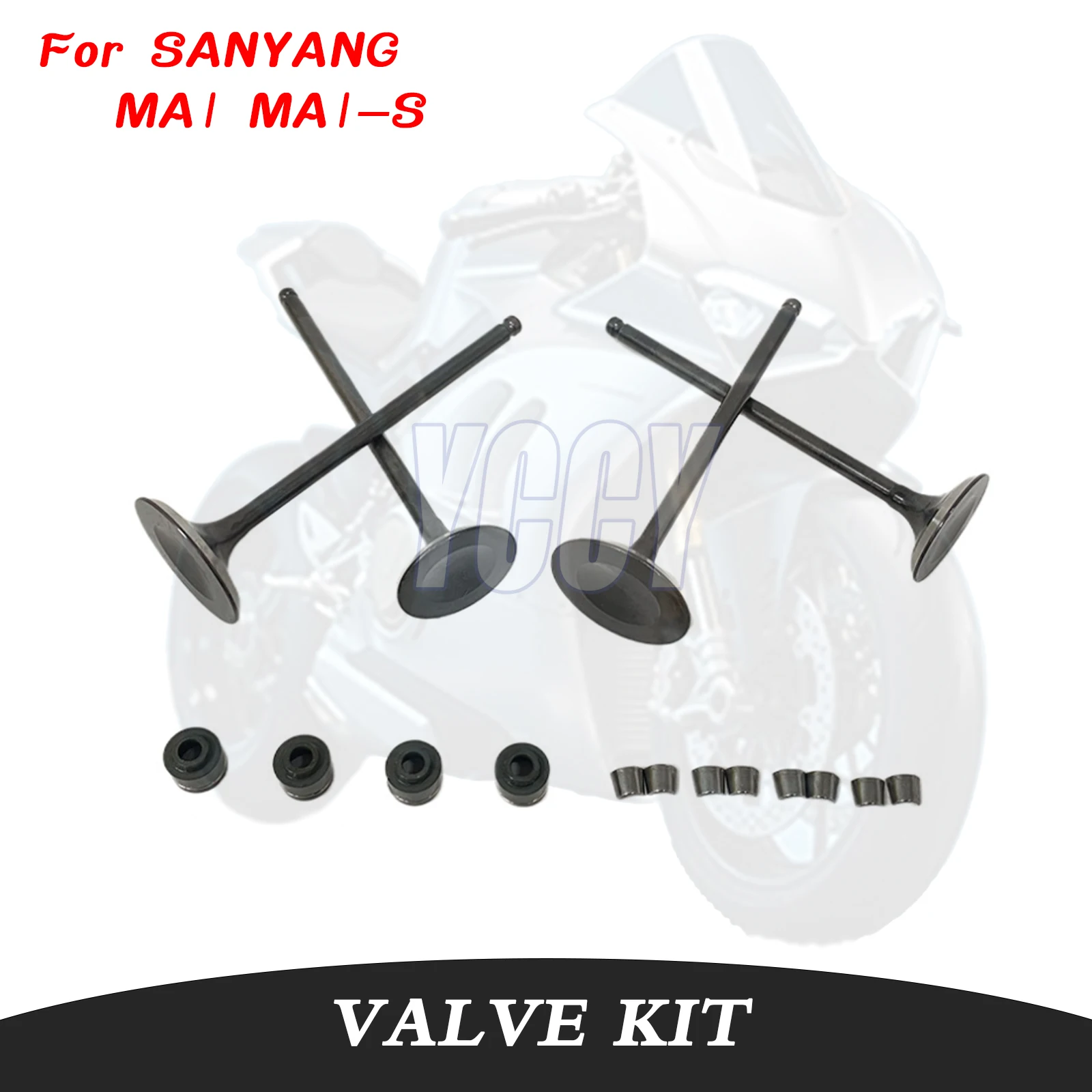 

NEW Motorcycle Engine EXHAUST INTAKE VALVE Oil Seal Locking Plate For SANYANG MA1 MA1-S 2V Motorbike Engine Replacement Parts