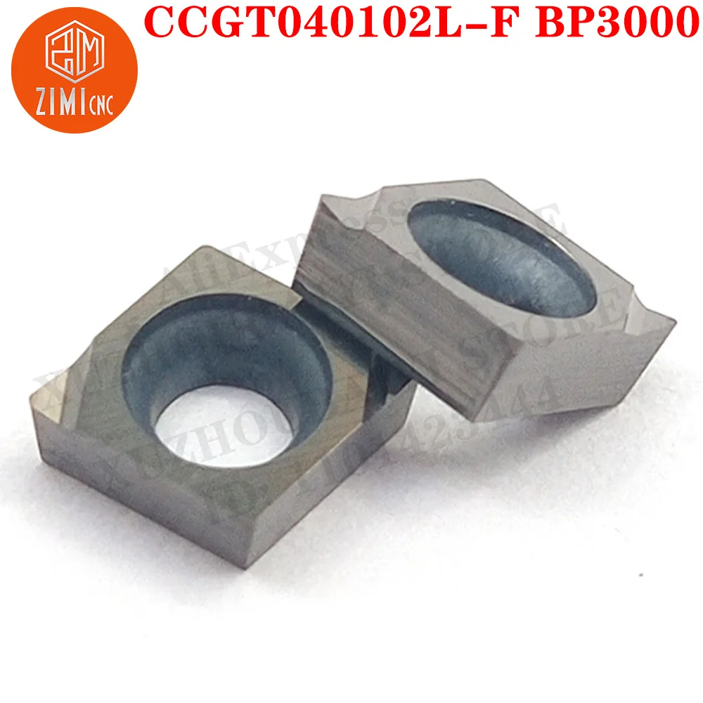 CCGT040102L-F BP3000 CCGT 0401 금속 세라믹 절삭 금속 공구 인서트 초경 고정밀 보링 인서트 CNC 선반 공구