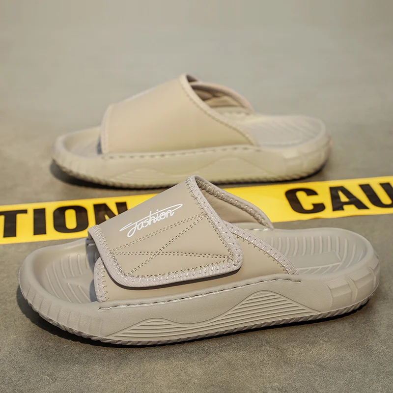 Summer Men Casual Strap Sandals Clean Minimalist Outline Shock Absorbing  Lightweight Footwear For Travel Street Daily Outfits
