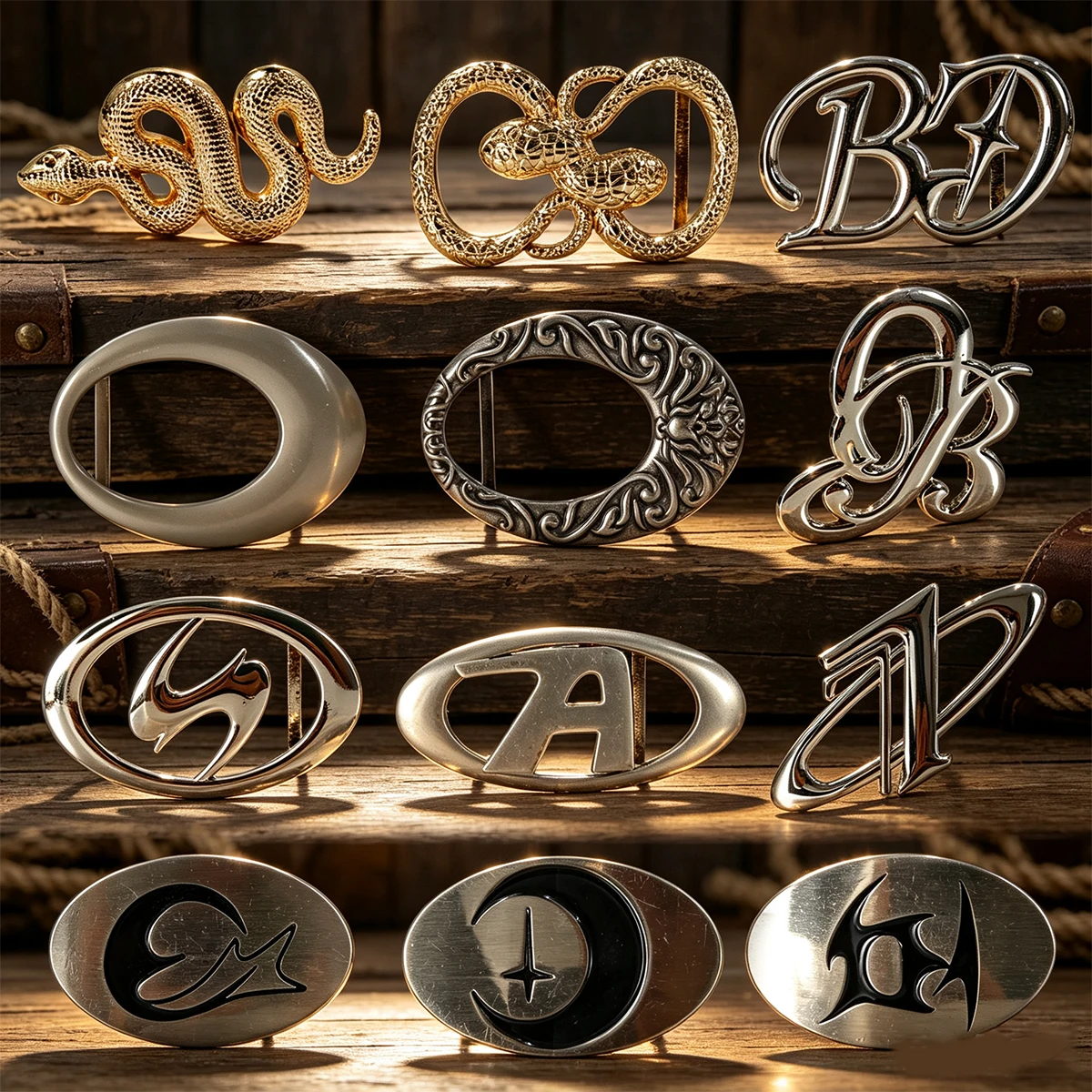 Belt Buckle for Men and Women 29mm 30mm Plate Buckle Embossed Waistband Head Leather Craft Belt Parts DIY Accessories Silver