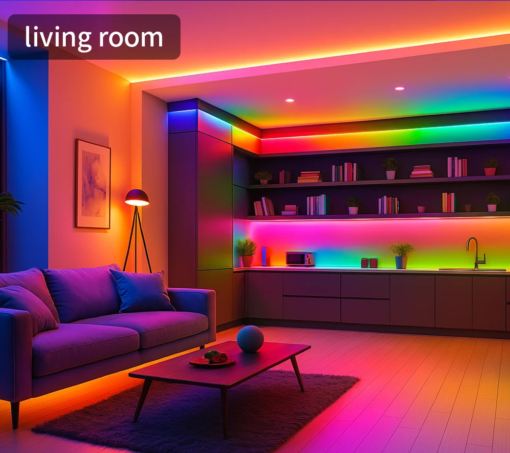 Premium frosted silicone waterproof COB LED strip with adhesive backing