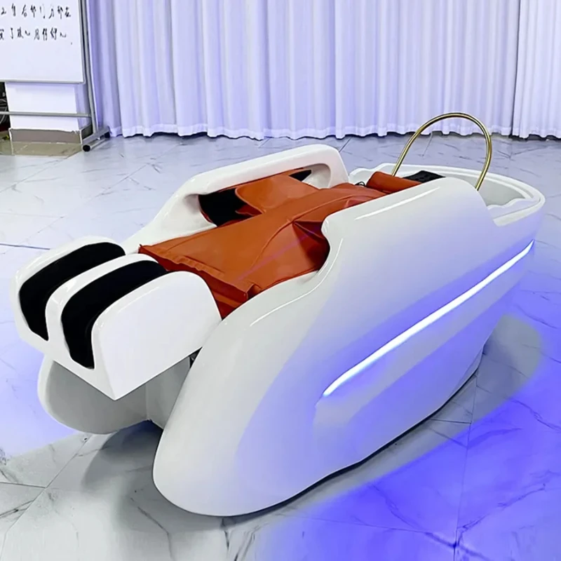 Professional Shampoo Chair Wash Hair Salon Head Spa Bed Shampoo Chair Stylist Luxury Electronic Massage Full Cadeiras Furniture