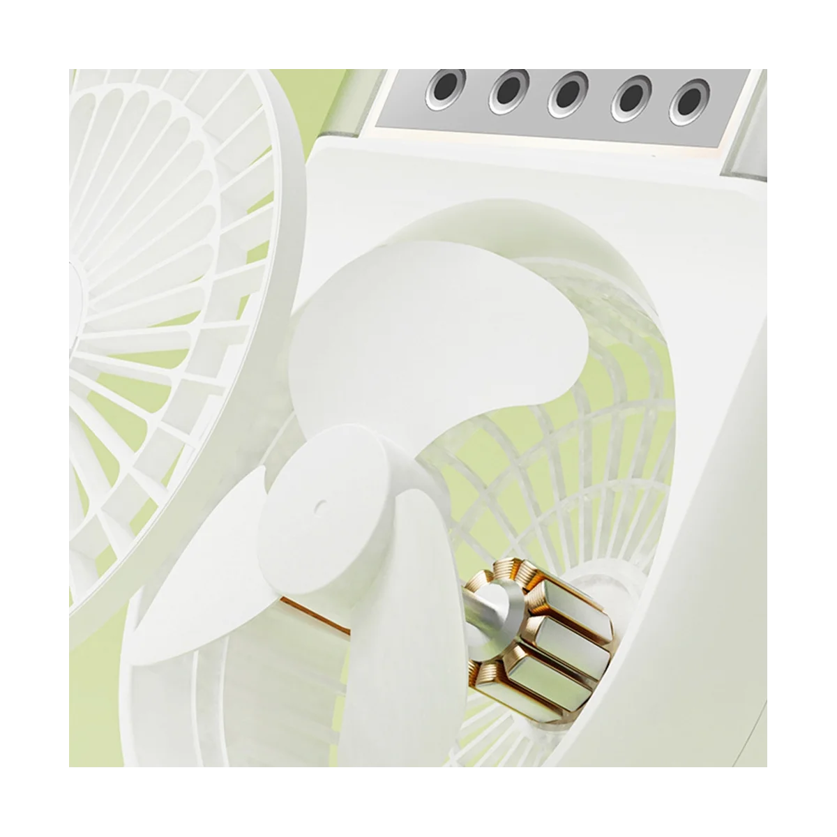 Portable Air Conditioner Fan 5-Hole Spray Air Cooing Mini Personal Fan Electric Fan Humidifier Table Fan -C-ABLM