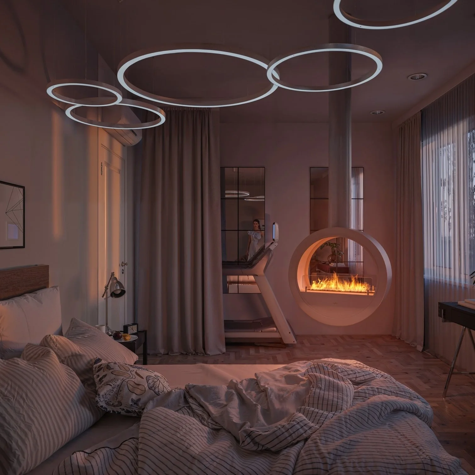 Hot Sale Italy Interior Design Fireplace Decor 3D Water Mist Electric Log Fireplace No Heating Living Room Hotel Use Steam Stove