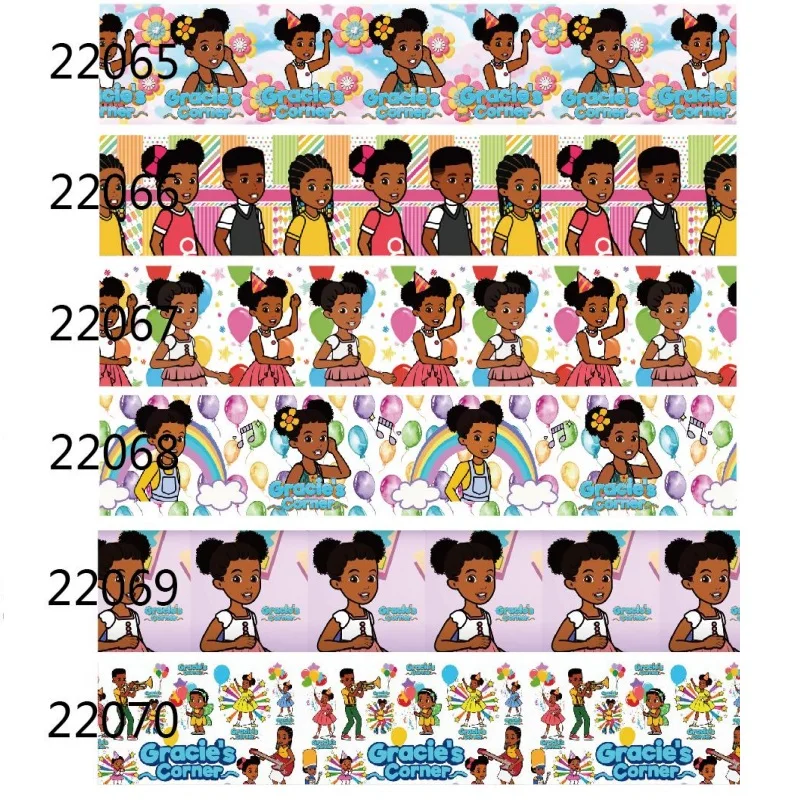 

10yards Cartoon Grosgrain Ribbon for Hairbows Crafts Materials DIY Sewing Accessories