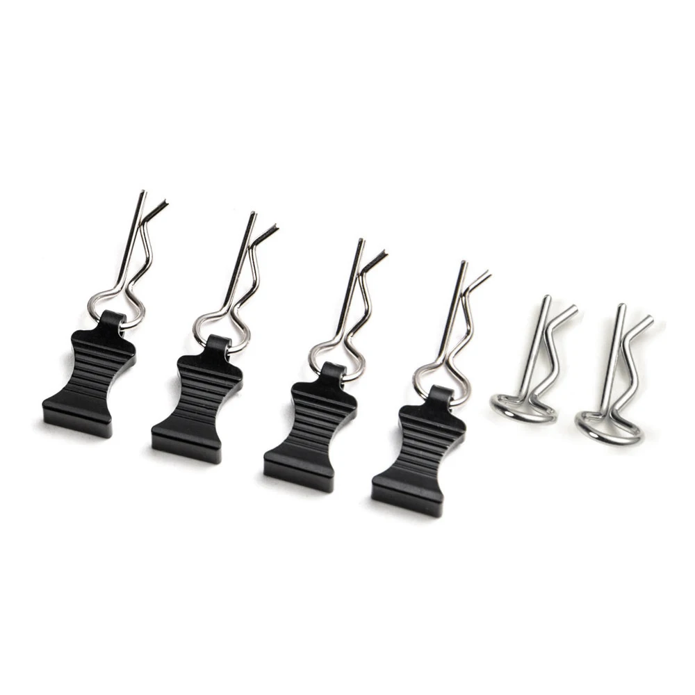8 Clips De Carrosserie En Alliage Aluminium Pour Voitures RC 1/8 1/10 1/12 – Fixation Solide Et Look Racing