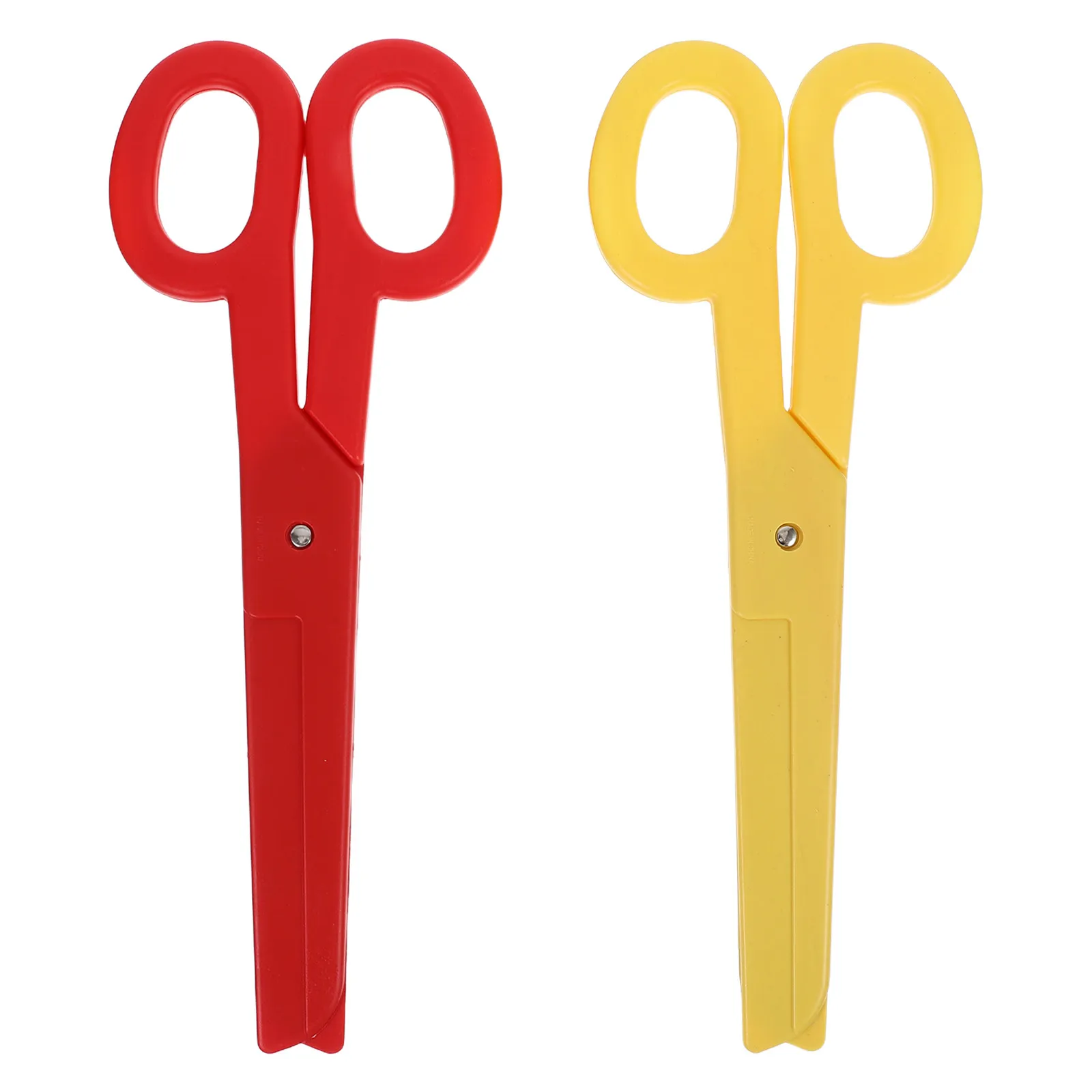 2 Pcs Halloween Cosplay Props Scissor Costume Clown Scissors Accessories Plastic for Theme Crafting Crazy