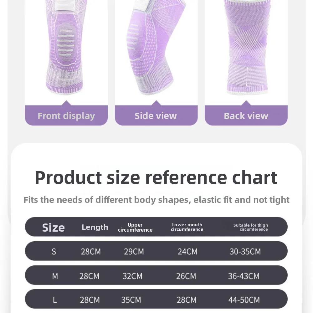 2025 Nuove cinghie di vendita calda per mantenere calde le ginocchiere sportive Versione estesa delle ginocchiere da corsa multifunzionali per la danza del basket