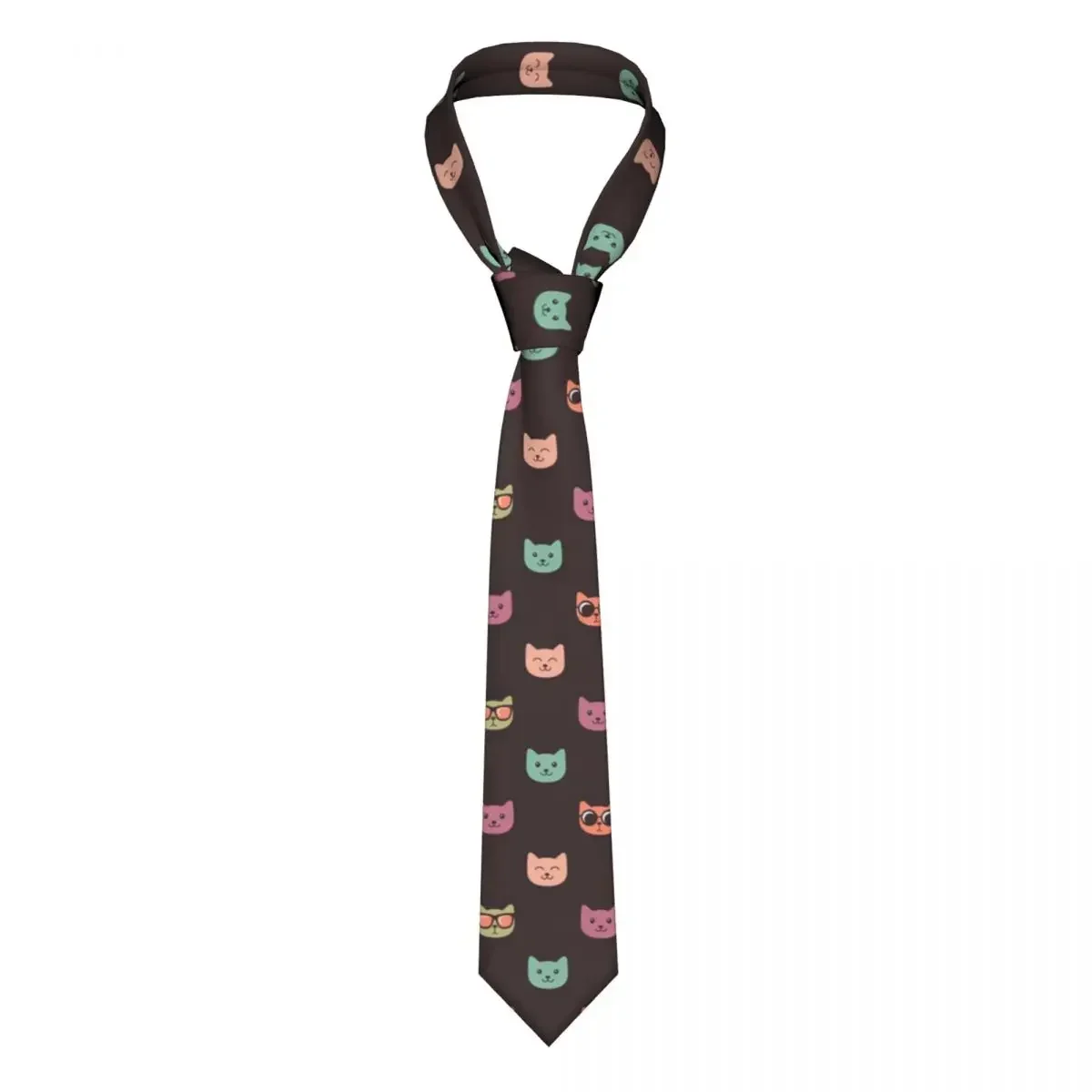 

Cat Faces Colorful Tie Necktie Tie Clothing Accessories