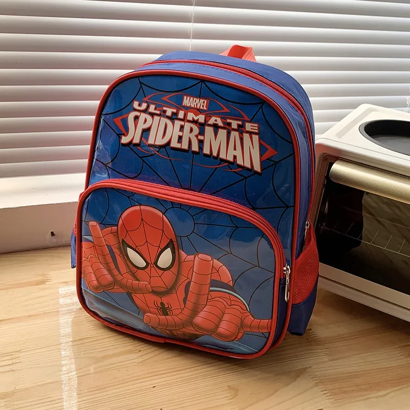 Disney Spiderman Children\'s Kindergarten Bags Boy\'s Backpack 3--6 Years Old Girl Child Bag Baby Cartoon Children\'s Backpack Tide