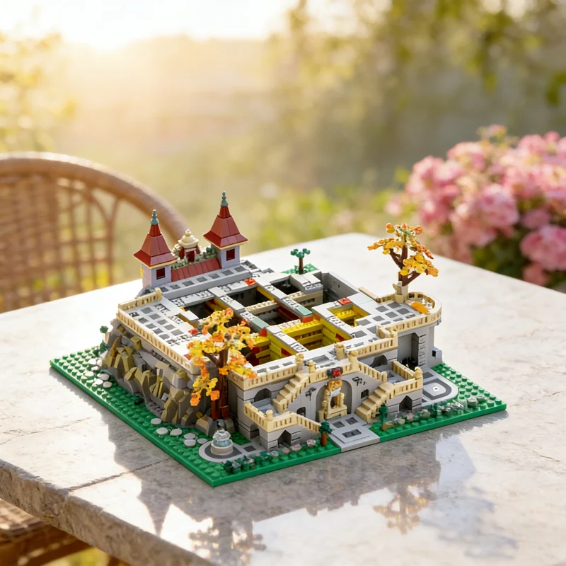 ตัวต่อ MOC ดิสนีย์ ปราสาทโฉมงามกับเจ้าชายอสูร 3224 ชิ้น แบบประกอบเสร็จพร้อมฐาน ของเล่นตัวต่อสถาปัตยกรรม ของขวัญคริสต์มาส