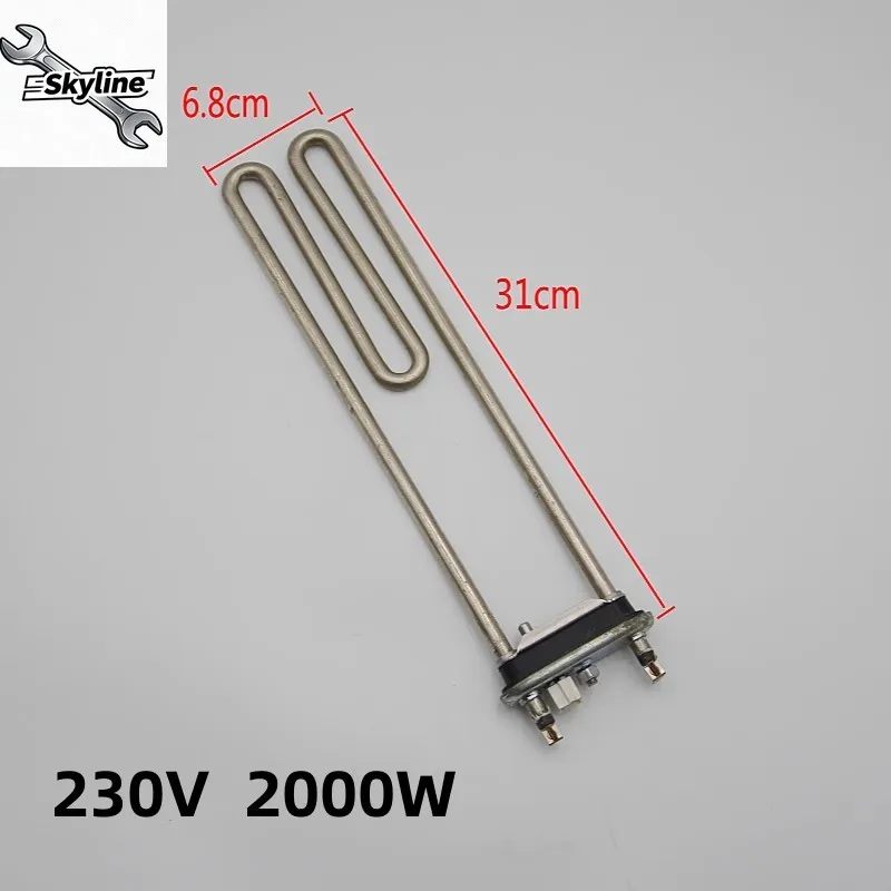 2000W Washing Machine Heating Rod Heating Wire Temperature Sensor Fit WD-U12457HD Drum Washer Spare Parts