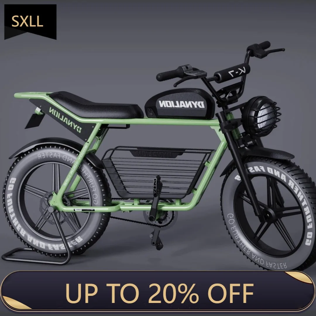 

SXLL Latest Design Low Price 48V1000W Aluminum Alloy Retro Ebike Fat Tire Mountain Electric Bike