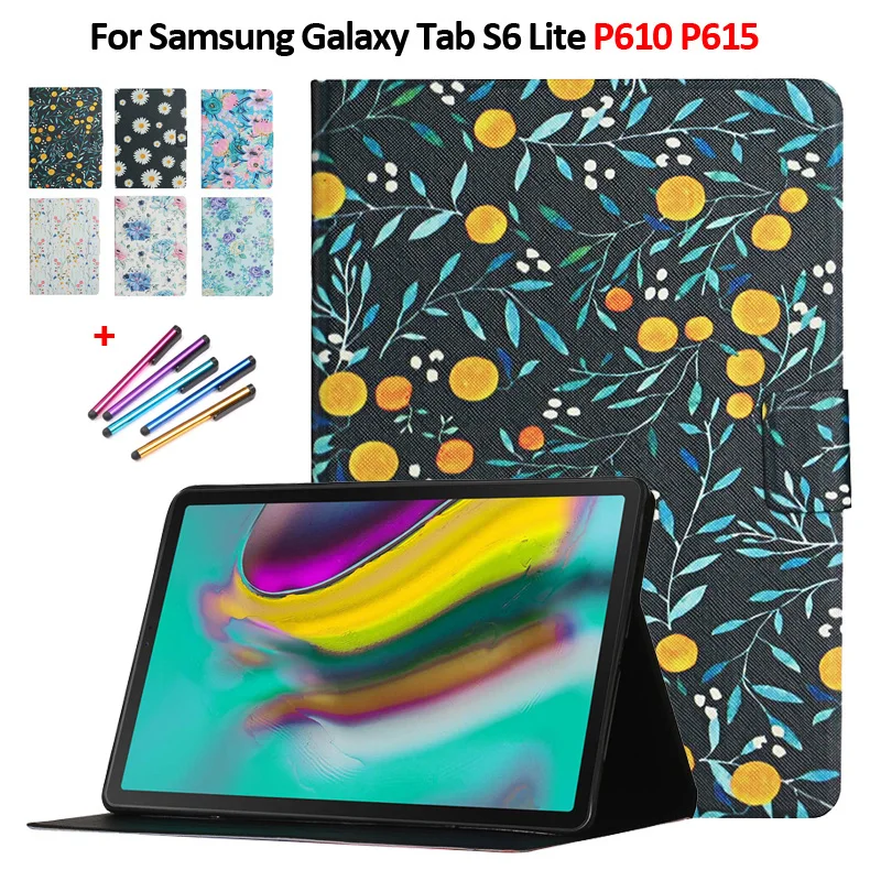 

Tablet Case For Samsung Galaxy Tab S6 Lite 10.4 SM-P610 SM-P615 Case fashion pattern cover Funda For tab s6 lite case Cover