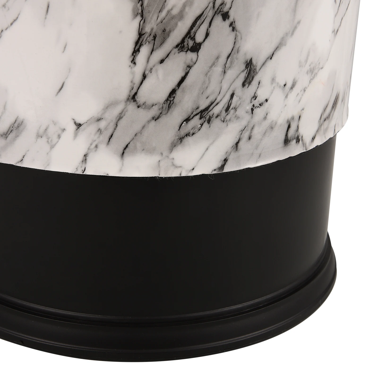 

Stable Marble Pattern Trash Can Large Capacity Household Waste Basket For Kitchen Bathroom Office Storage Container Easy