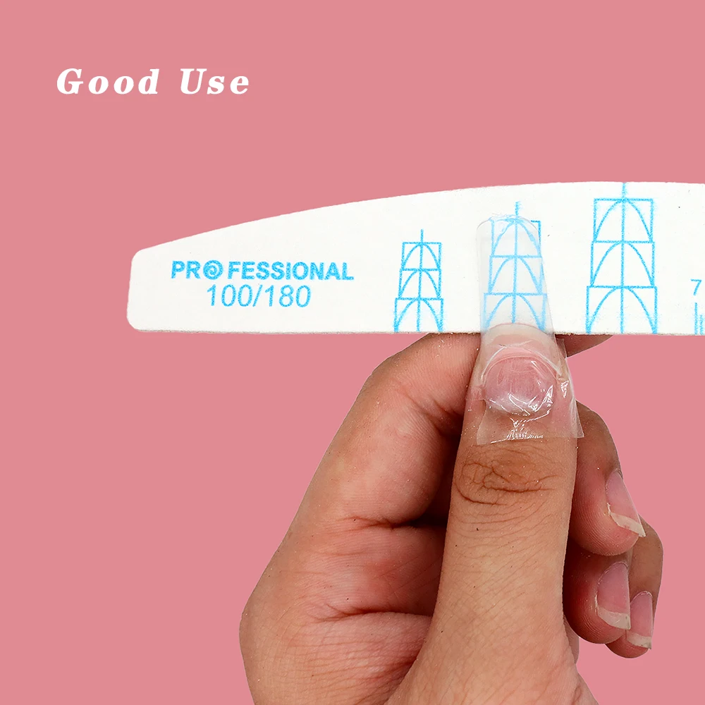 2/5/10 Pcs/Lot Boat Nail File 100/180 Grit Manicure Wood Double-Sided Sanding Thin Files Professional Nail Accessories And Tools