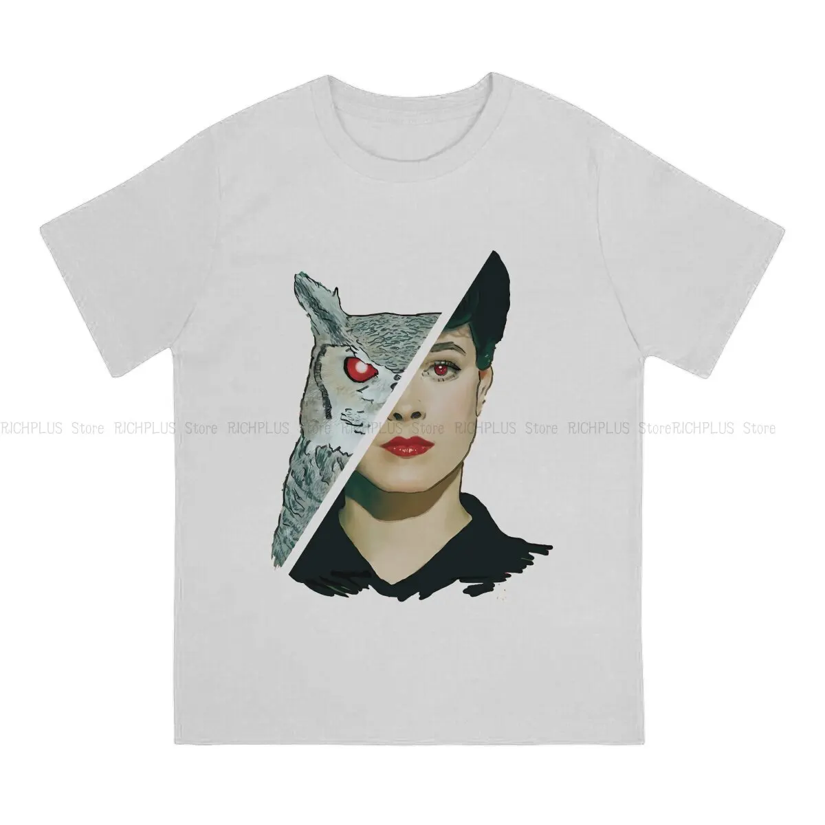 Rachel And The Owl Man's TShirt Blade Runner Film Crewneck Tops T Shirt Funny Gift Idea