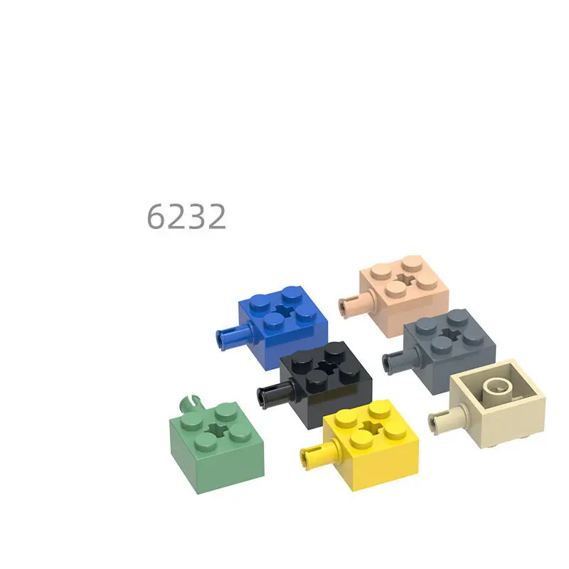 75pcs MOC Compatible Parts 6232 &  42929 129937 Brick Special 2 x 2 with Pin and Axle Hole Building Blocks Bricks DIY