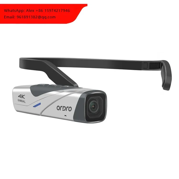 

4K Headset Camcorder For Volg Filming Ordro Free Hands Wearing 130 Wide Angle Camera Short Video EP8