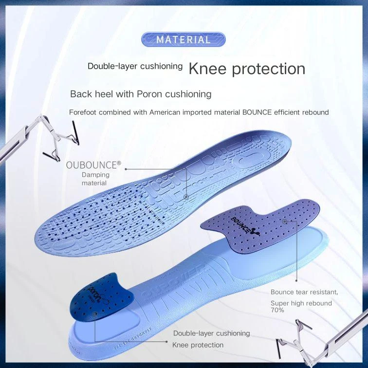 Professional basketball insole for shock absorption anti slip and high elasticity