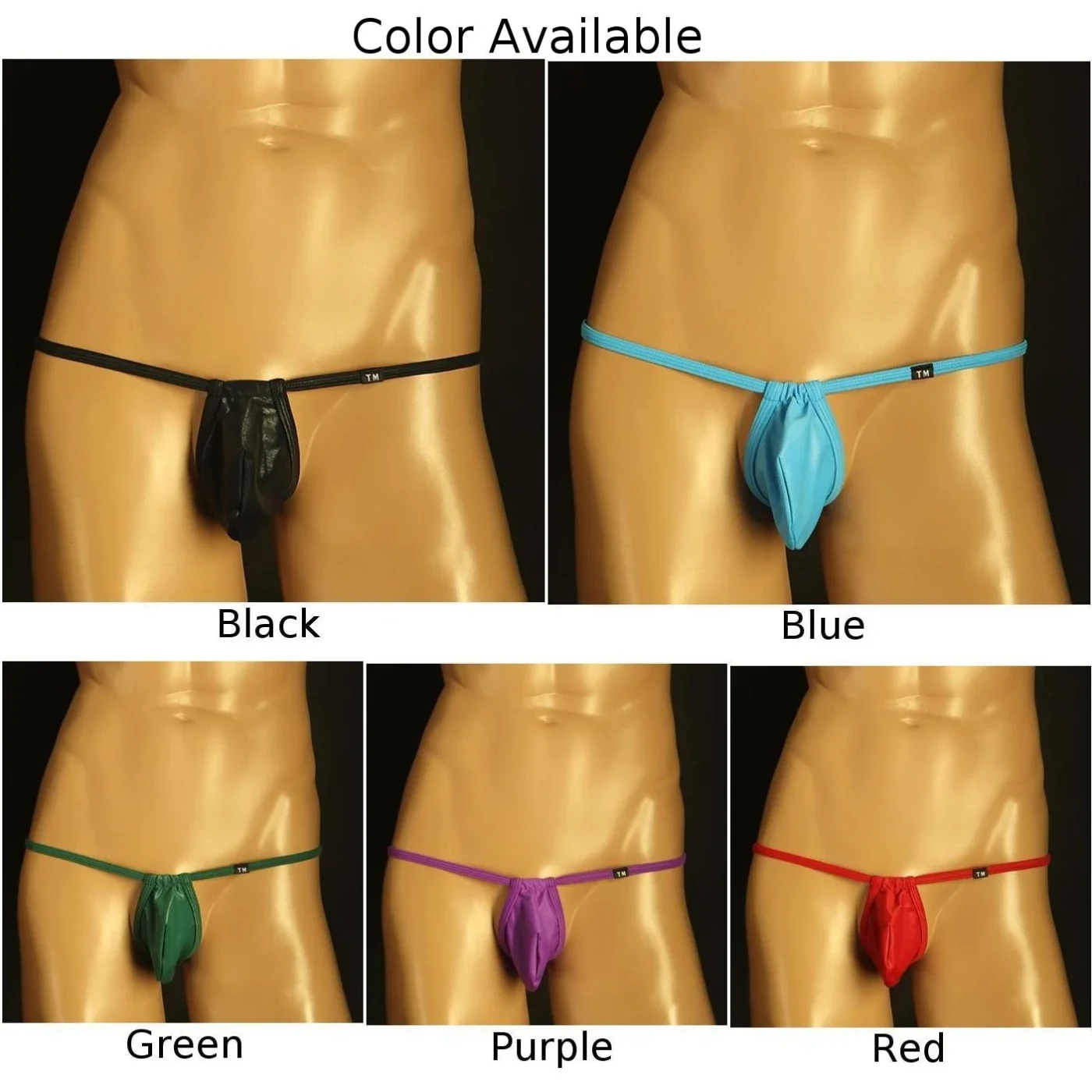 

Mens Sexy Briefs Low Rise Bikini Jockstrap T-back Pouch Underwear Breathable Man Underpant Thong And G String