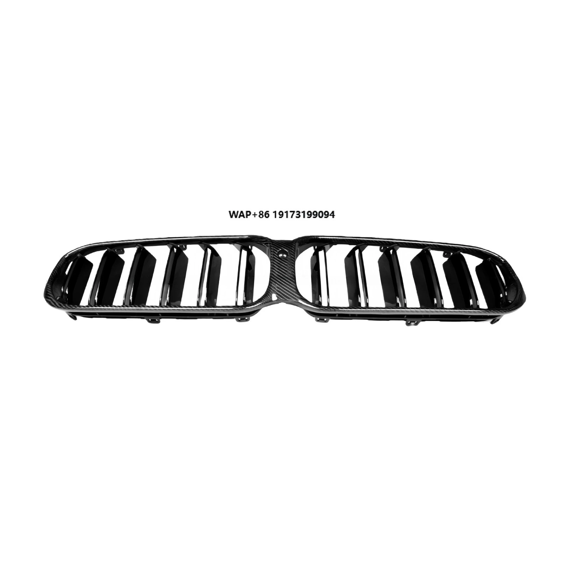

New for 5 Series F90 M5 G30G38 Dry Carbon Fiber Grille Double Bars Bolt-On Retrofit/Upgrade Includes Bolts Made in China