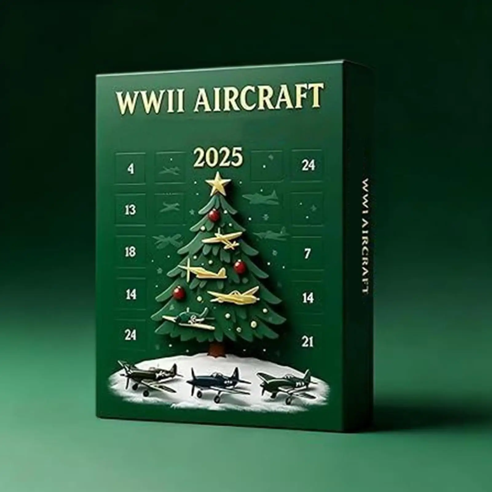 クリスマスカウントダウンアドベントアクリル2d戦闘機ホームデコレーションクリスマスアドベントカウントダウンカレンダー24個の飛行機ペンダント付き女性用