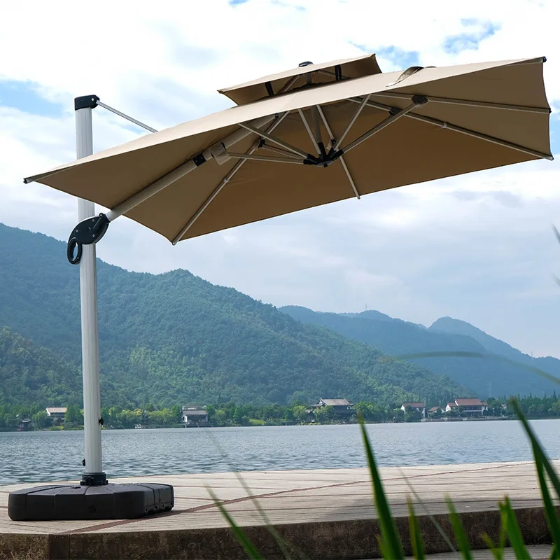 

Outdoor Garden Parasol Villa Yard Roman Umbrella Hydraulic Umbrella Garden Sun Umbrella Outdoor Rooftop Large Parasol