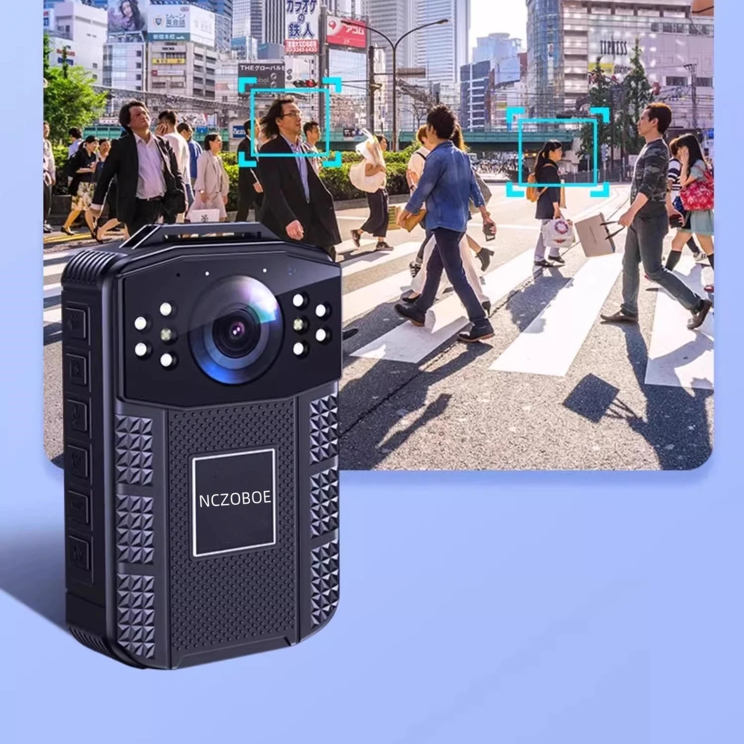 

NCZOBOE 1080P HD Mini Body Camera 2 Inch Screen Infrared Night Vision Mini Cam Law Enforcement Video Recorder Police Bodycam
