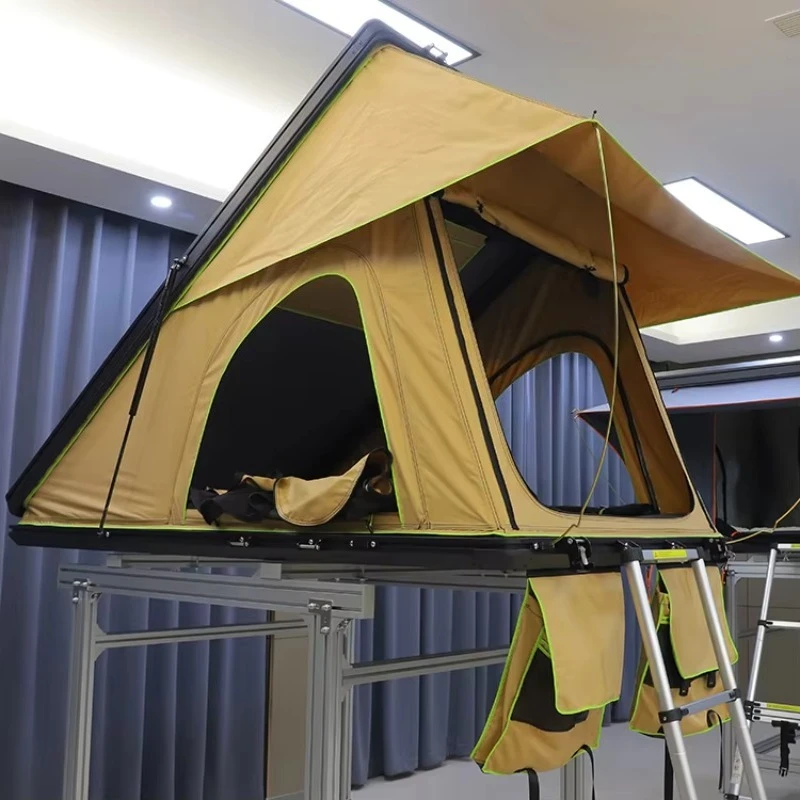 Outdoor Camping Equipment China 4 Person Aluminum Hard Shell Roof Top Car Rtt Tent for Roof Top With Solar Panel
