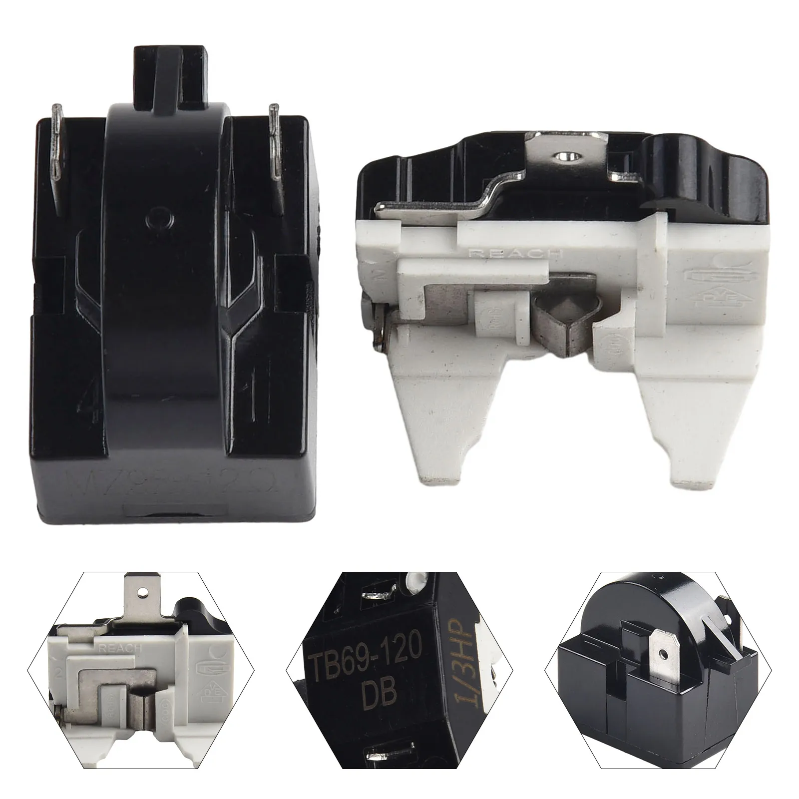 Protection Overload Thermal PTC Refrigerator Relay Start Supplies Compressor Electrical Equipment Business Industrial