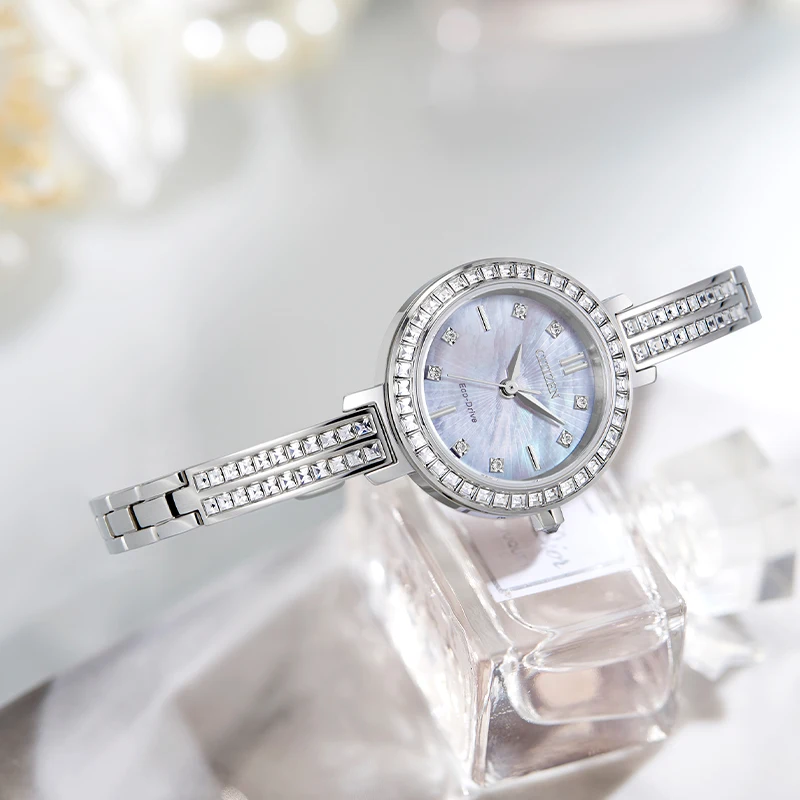 CITIZEN Japanese original women\'s watch Fashion Casual Simple quartz watches Steel Leisure Watches EM0860-51D