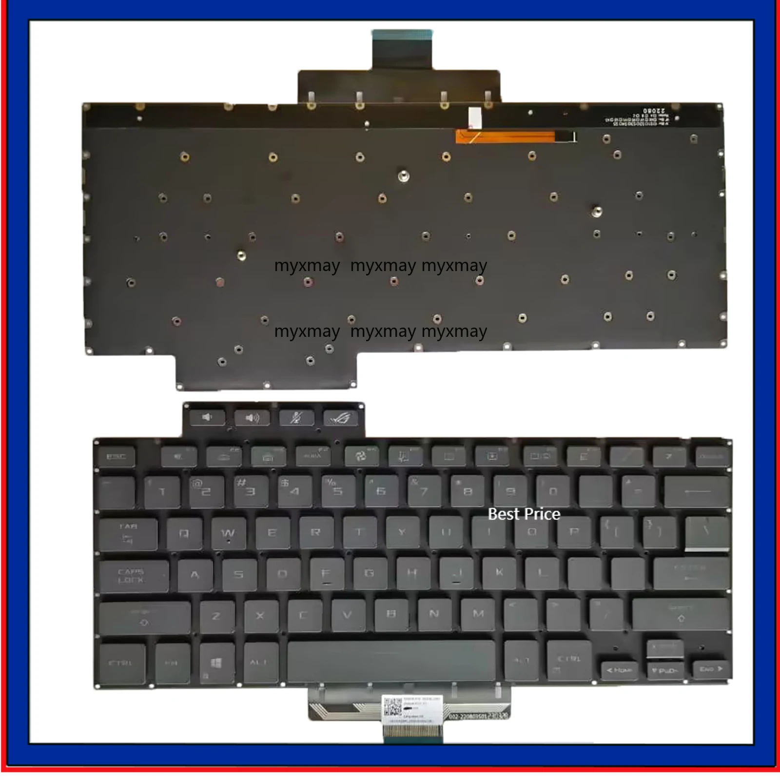 

Новинка для Asus Zephyrus G15 GA503Q GA503QR GA503QS M16 GU603H Клавиатура США с подсветкой