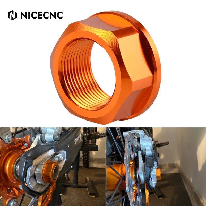 NICECNC For KTM 690 Enduro R SMC R 790 950 990 1090 1290 Adventure Supermoto Super ADV R T SMC SMR M25 Rear Wheel Axle Nut Screw
